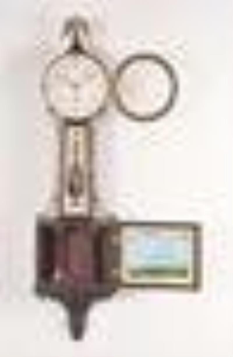 Waltham Watch Co. miniature banjo clock