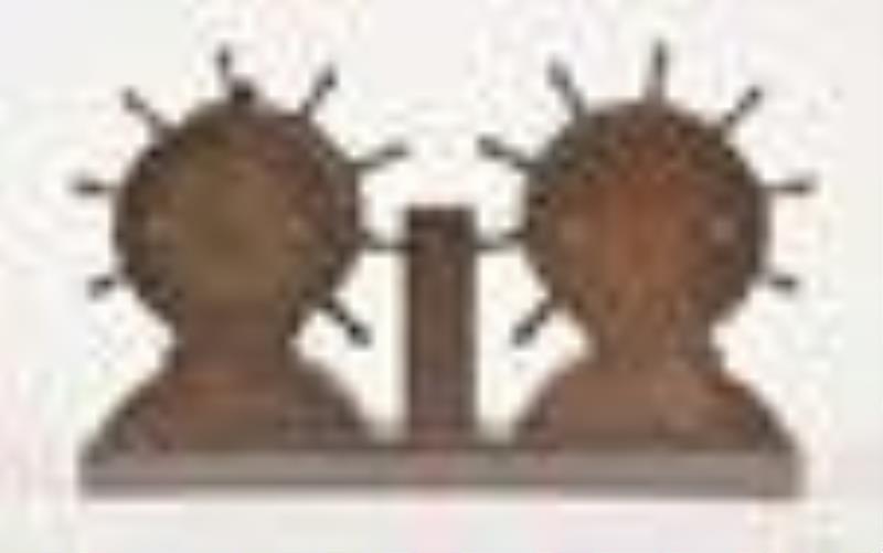 Waterbury Clock Co. clock, barometer and thermometer desk set