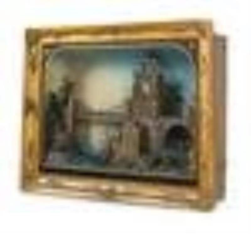 An Austrian Mechanical Landscape Diorama Clock