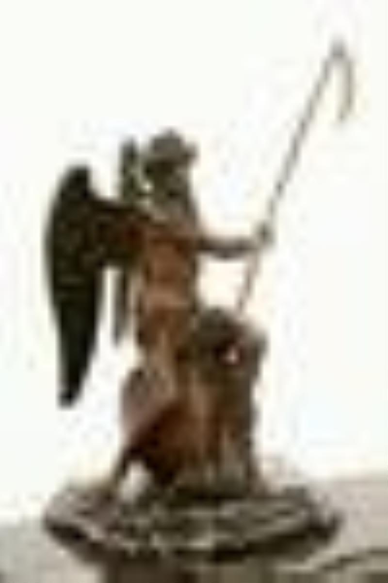 French Marble & Bronze Clock Garniture Set with Father Time