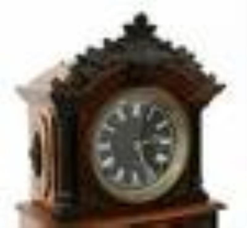 Ithaca \\\”No. 3 1/2 Parlor\\\” Double Dial Calendar Clock