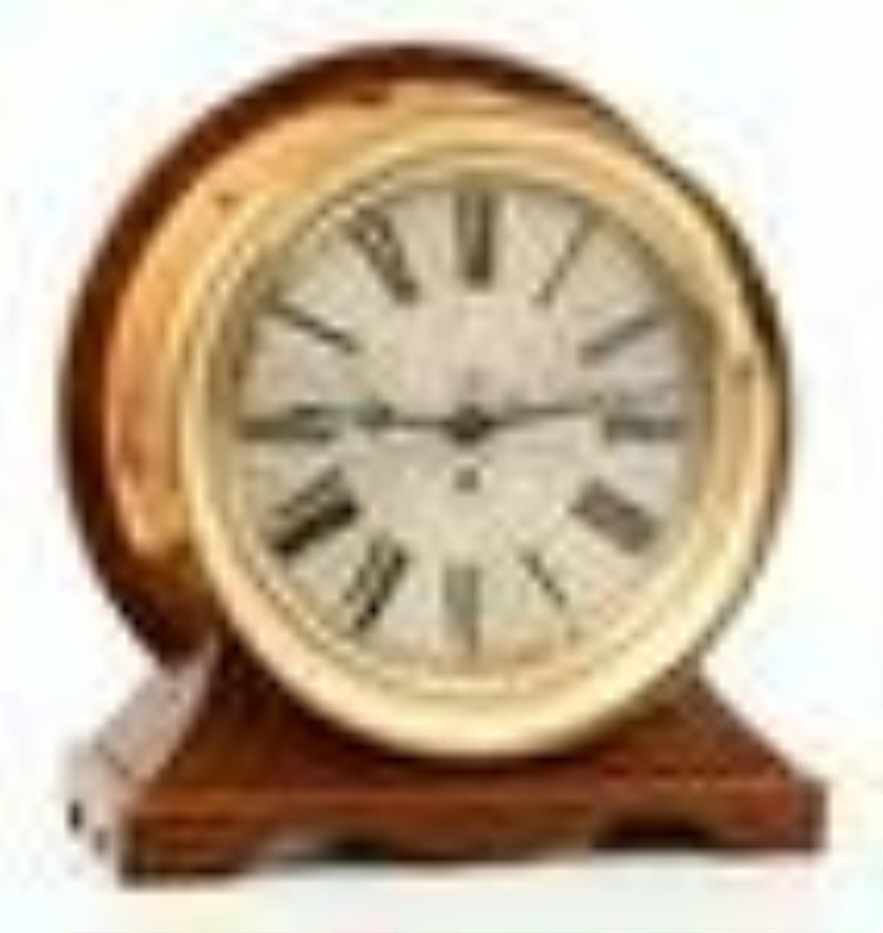 Star Brass Mfg Co. & Boston Clock Co. Marine Clock with 10-Inch Dial
