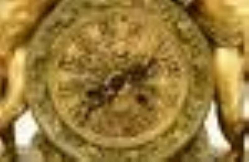 French Louis XV-Style Gilt Bronze Mantel Clock, Louis Moinet, Paris