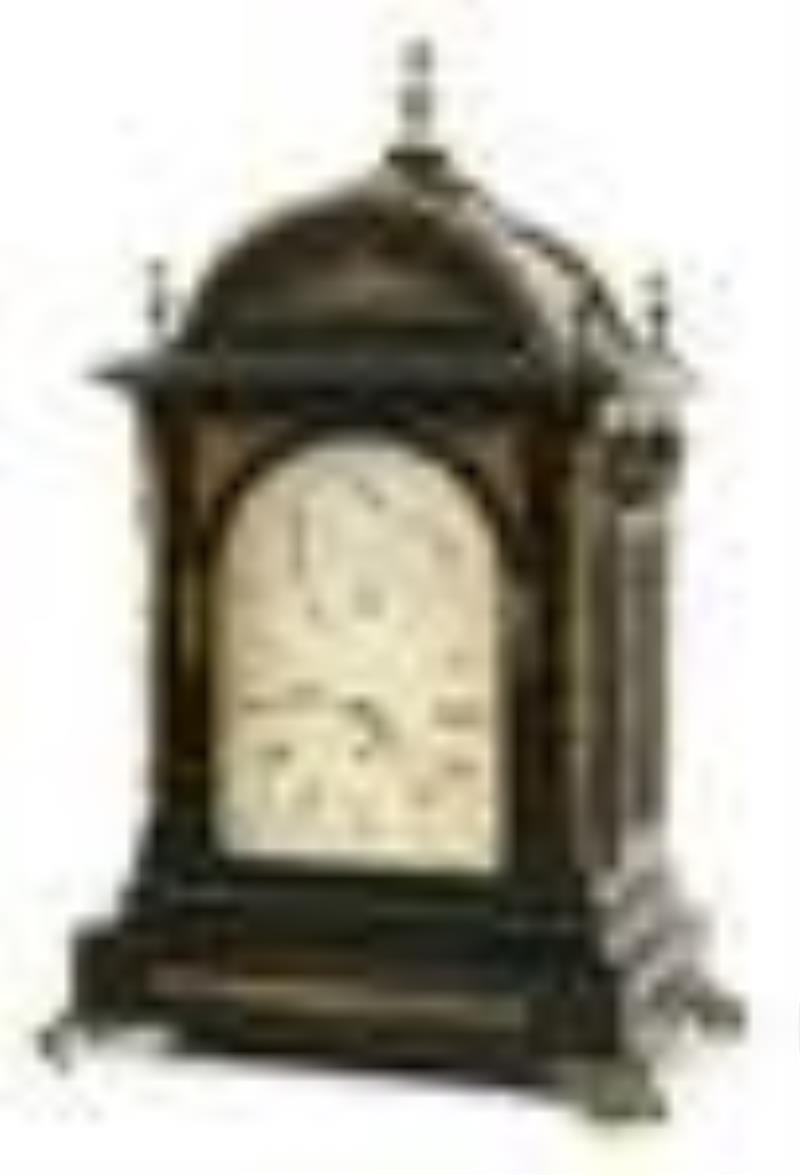 English Triple Fusee Bracket Clock, John Greenwood & Sons, London