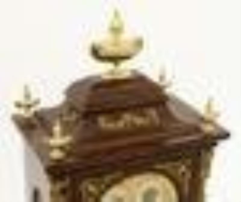 Winterhalder & Hofmeier for Hennegen Bates & Co. Triple Fusee Bracket Clock