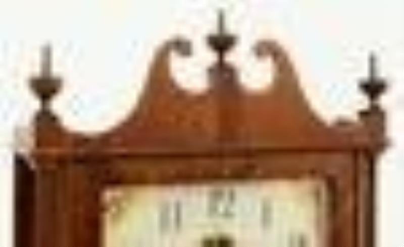 Eli Terry \\\”Inside-Outside\\\” Pillar & Scroll Shelf Clock