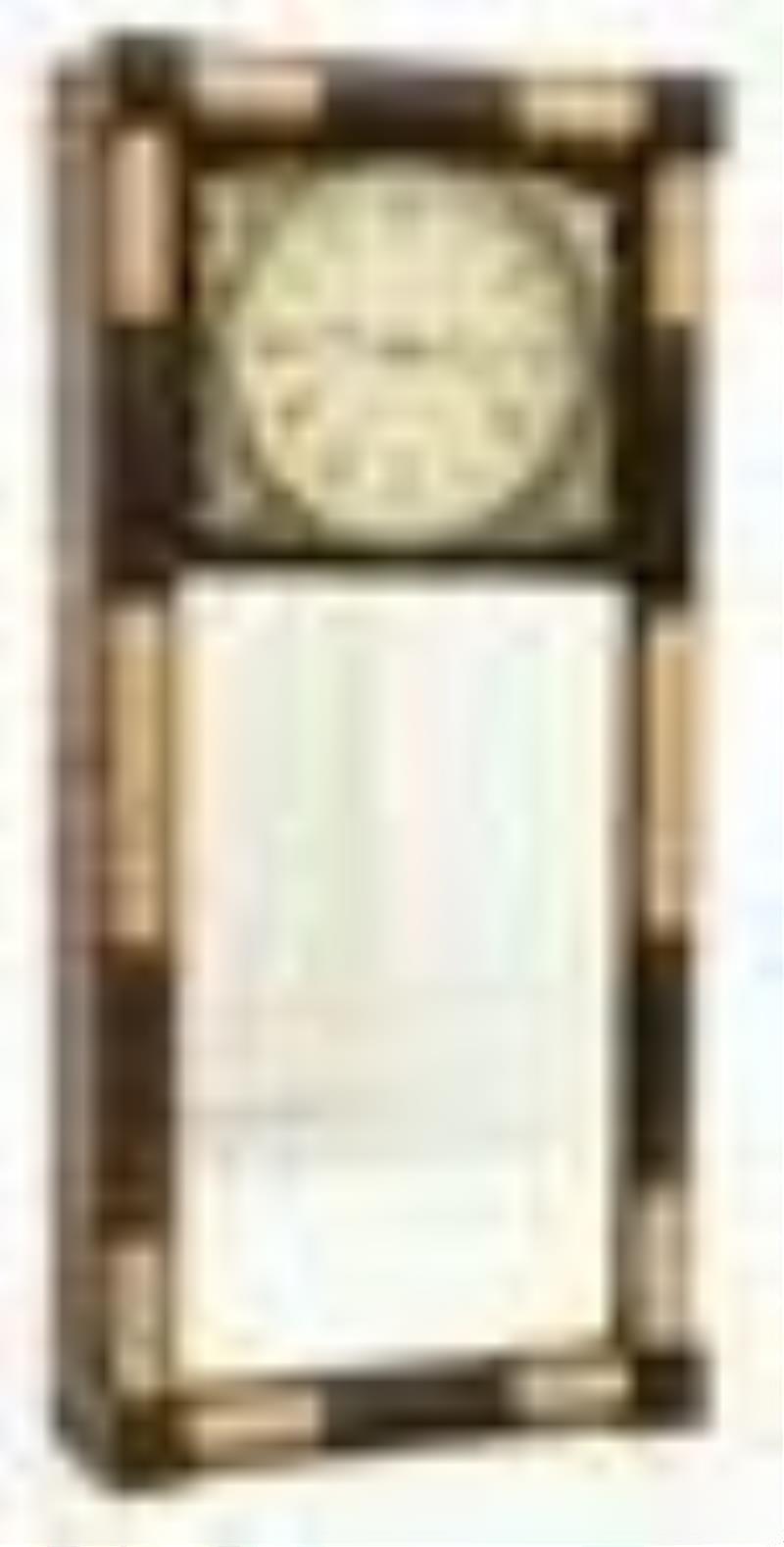 Abel Chandler (1807-1881) Mirror Clock, New Hampshire