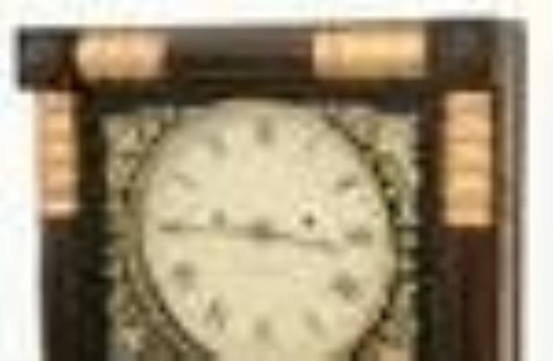 Abel Chandler (1807-1881) Mirror Clock, New Hampshire
