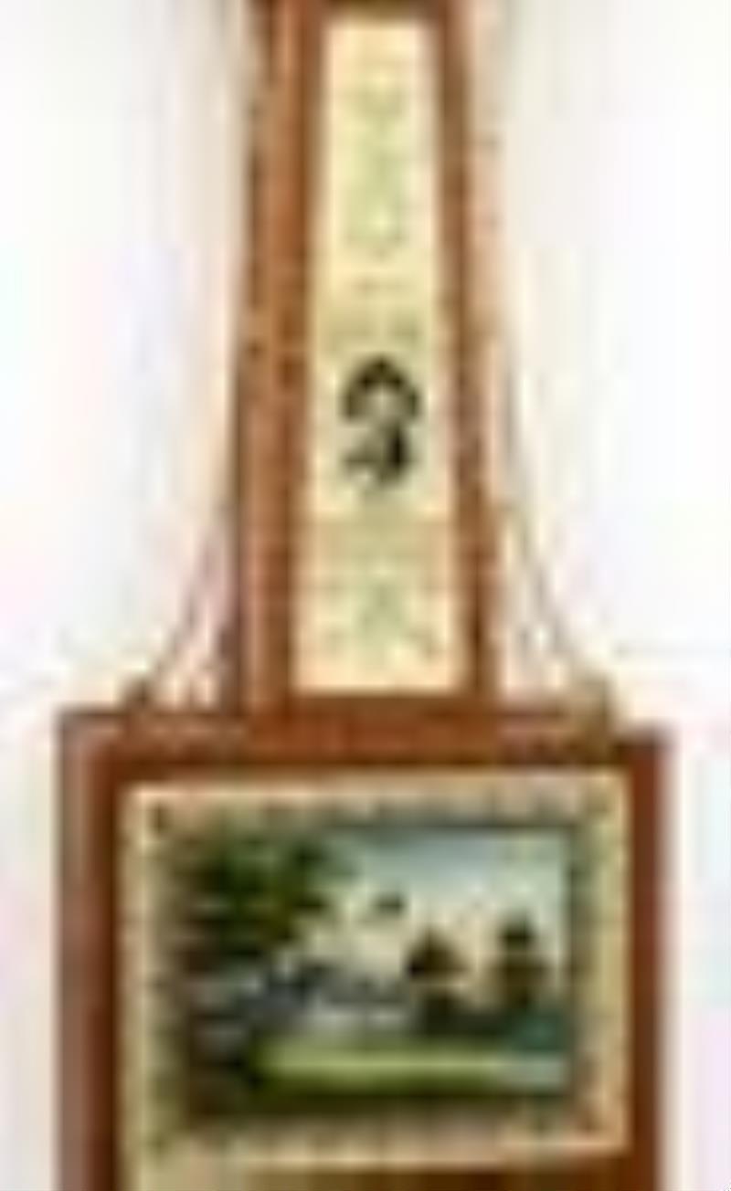 Foster Campos Banjo Clock, Pembroke, Massachusetts