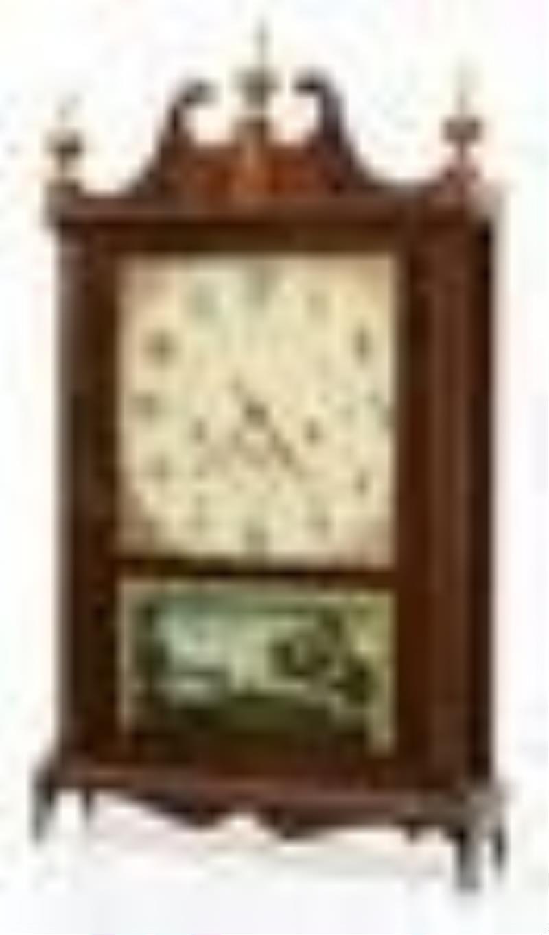 Seth Thomas \\\”Off-Center\\\” Pillar & Scroll Clock