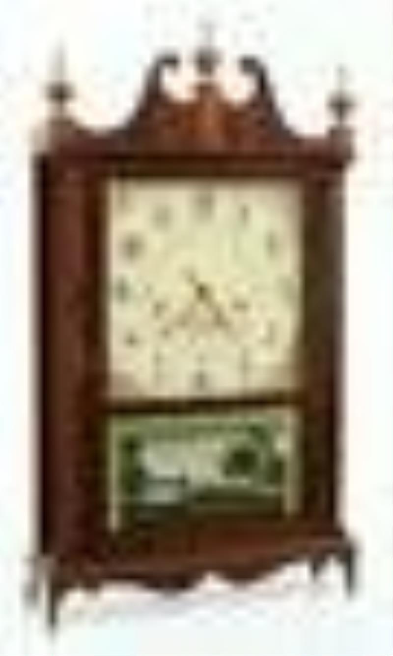 Seth Thomas \\\”Off-Center\\\” Pillar & Scroll Clock