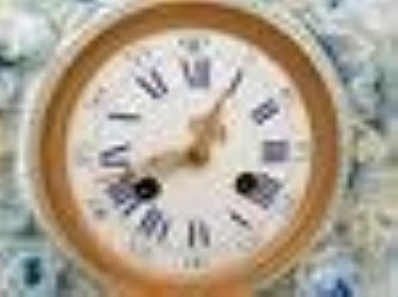 Attributed to Koppelsdorf Porcelain Mantel Clock