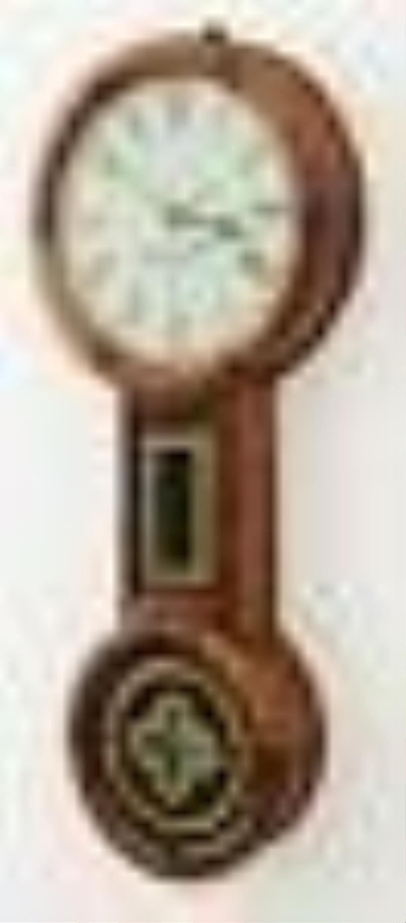 Attributed to George Hatch Banjo Clock, Retailed by Riggs & Bro., Philadelphia