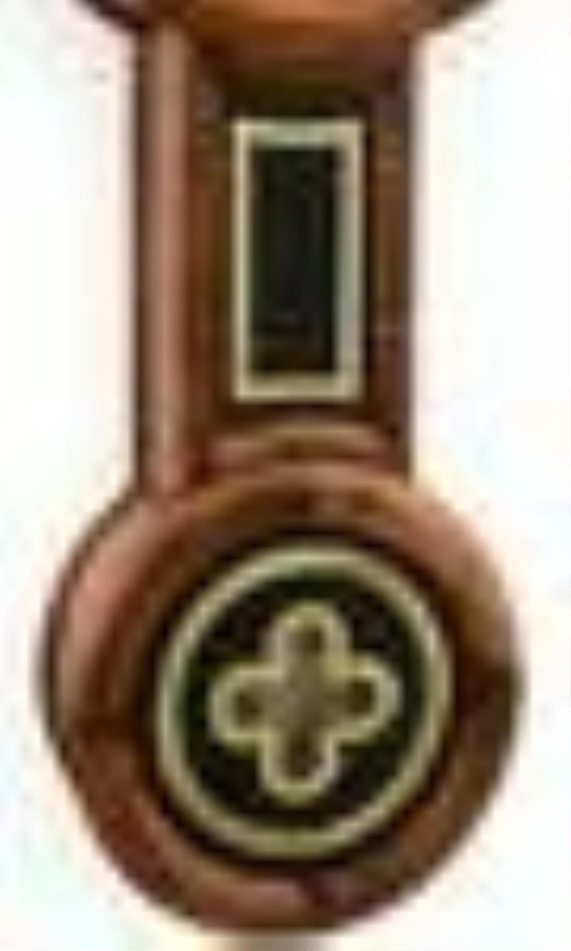 Attributed to George Hatch Banjo Clock, Retailed by Riggs & Bro., Philadelphia