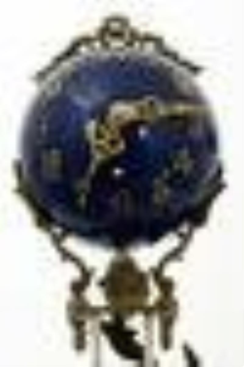 Patinated Bronze Figural Swing Clock