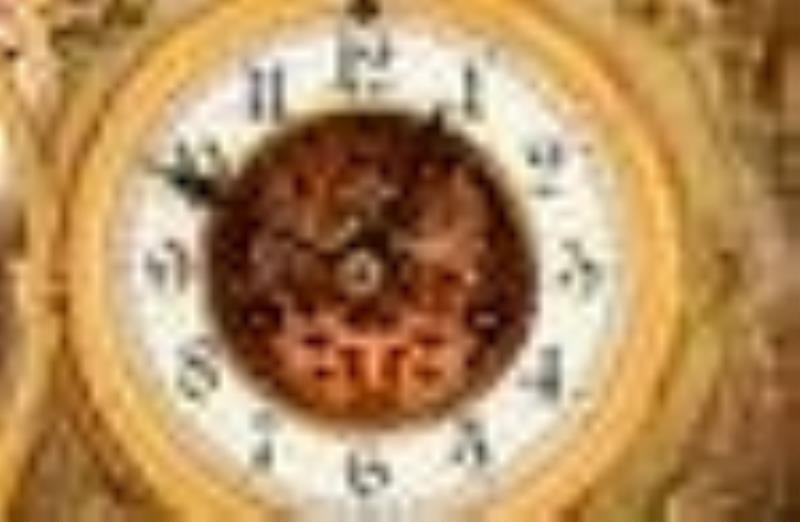 Waterbury Clock Co. \\\”Cavalier\\\” Gilt Metal Clock