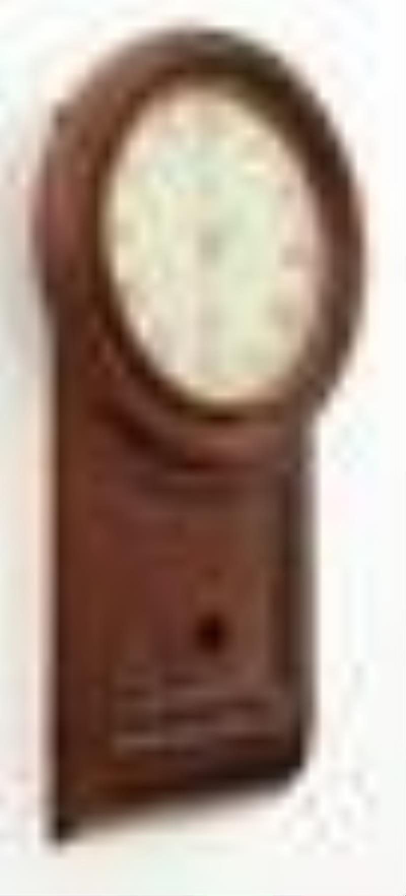Martin Cheney \\\”Keyhole\\\” Wall Regulator Clock, Windsor, Vermont