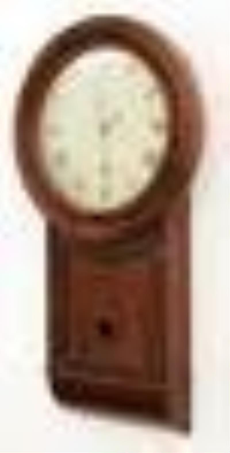 Martin Cheney \\\”Keyhole\\\” Wall Regulator Clock, Windsor, Vermont