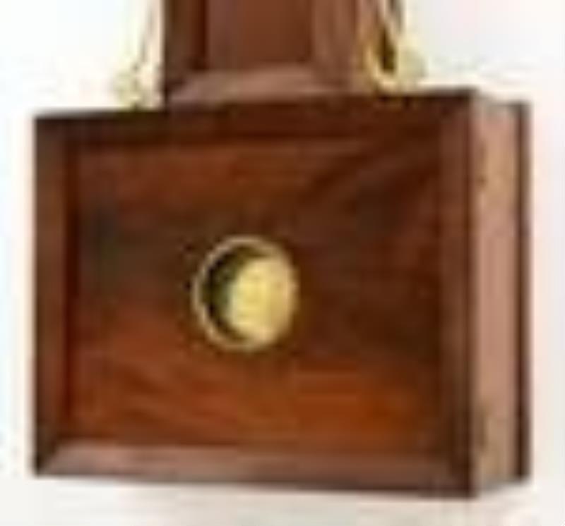 American Mahogany Paneled Banjo Clock