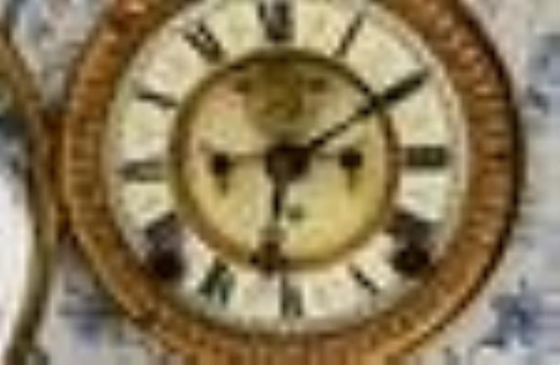 Ansonia Clock Co. \\\”La Normandie\\\” Porcelain Mantel Clock
