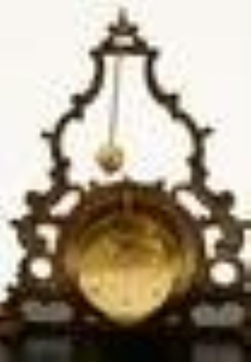 German Rotary Ball Pendulum Mystery Clock with Dome