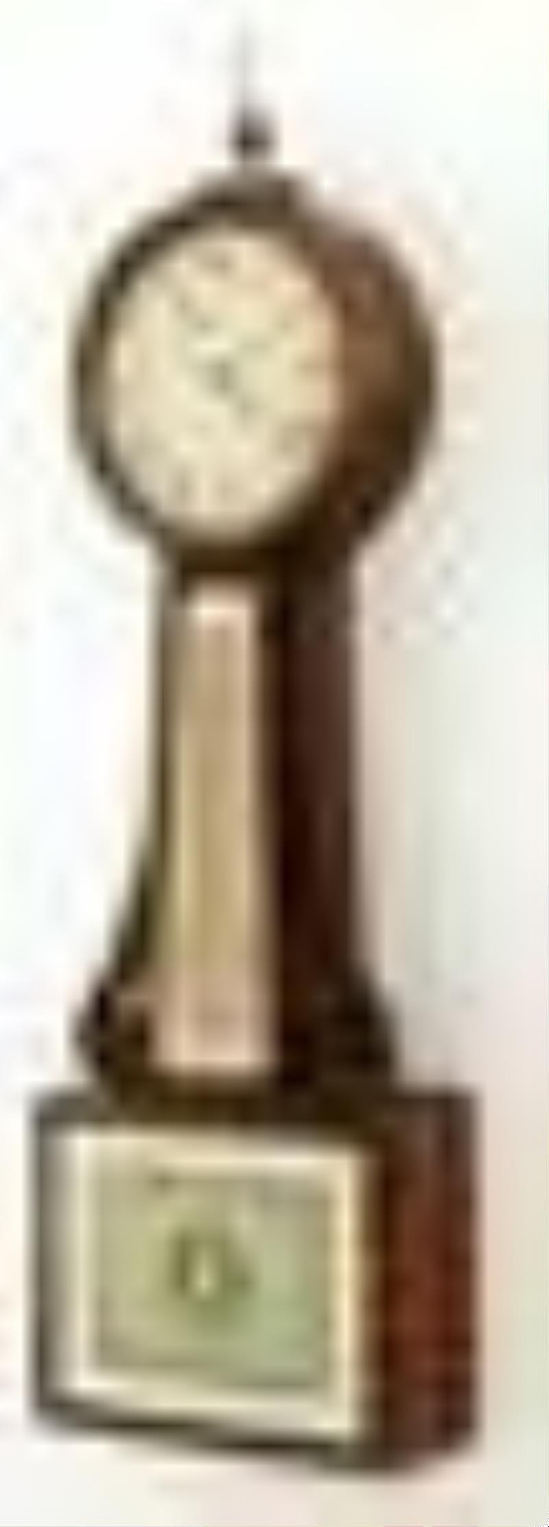 Early 19th Century Banjo Clock, Attleboro, Massachusetts