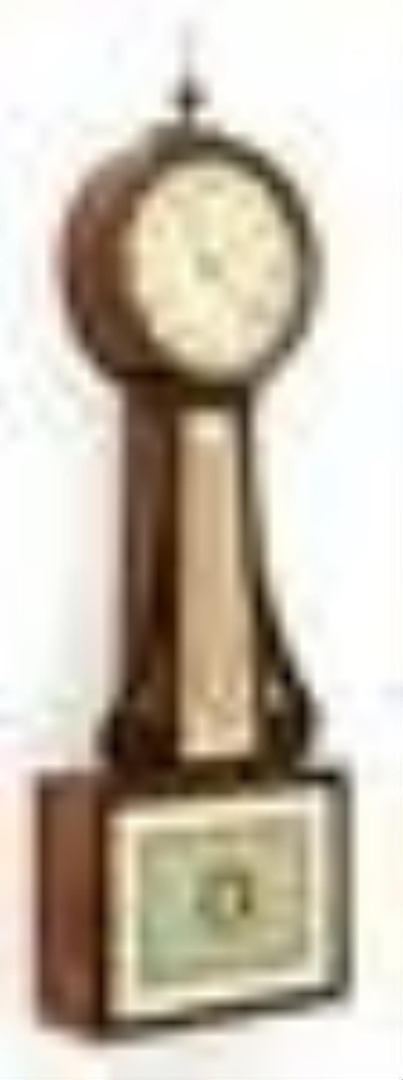 Early 19th Century Banjo Clock, Attleboro, Massachusetts