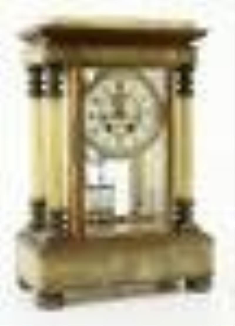 Gilbert Clock Co. \\\”Magdalene\\\” Crystal Regulator Clock
