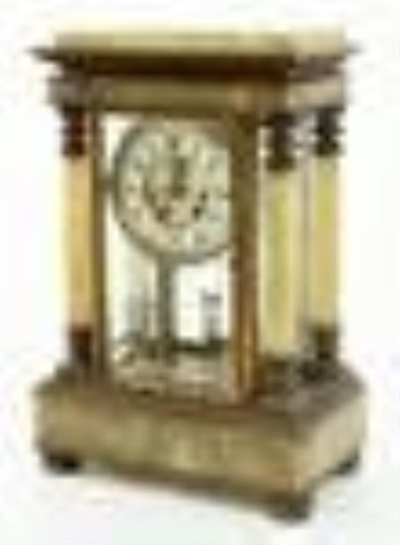 Gilbert Clock Co. \\\”Magdalene\\\” Crystal Regulator Clock