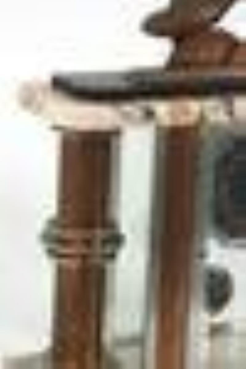French Art Deco Crystal Regulator Mantel Clock
