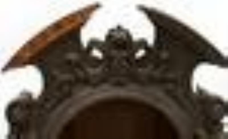 American Carved Oak Clock Case