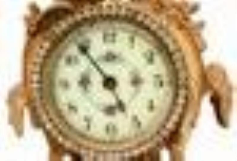 New Haven Clock Co. \\\”Criterion\\\” Three-Piece Clock Garniture