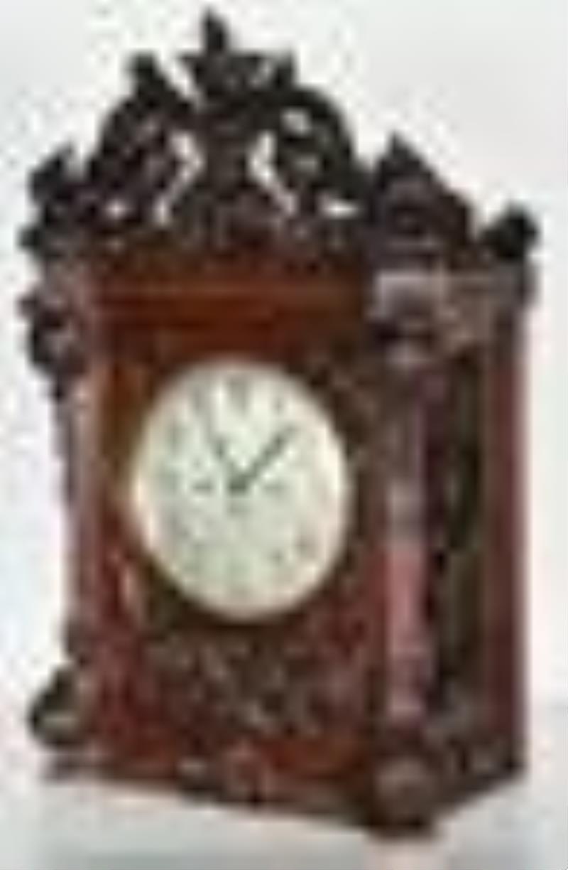J.J. Elliott Triple Fusee Bracket Clock on Shelf