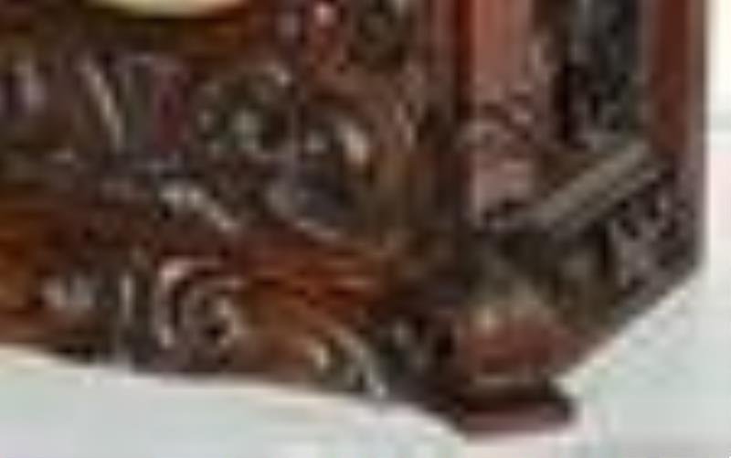 J.J. Elliott Triple Fusee Bracket Clock on Shelf