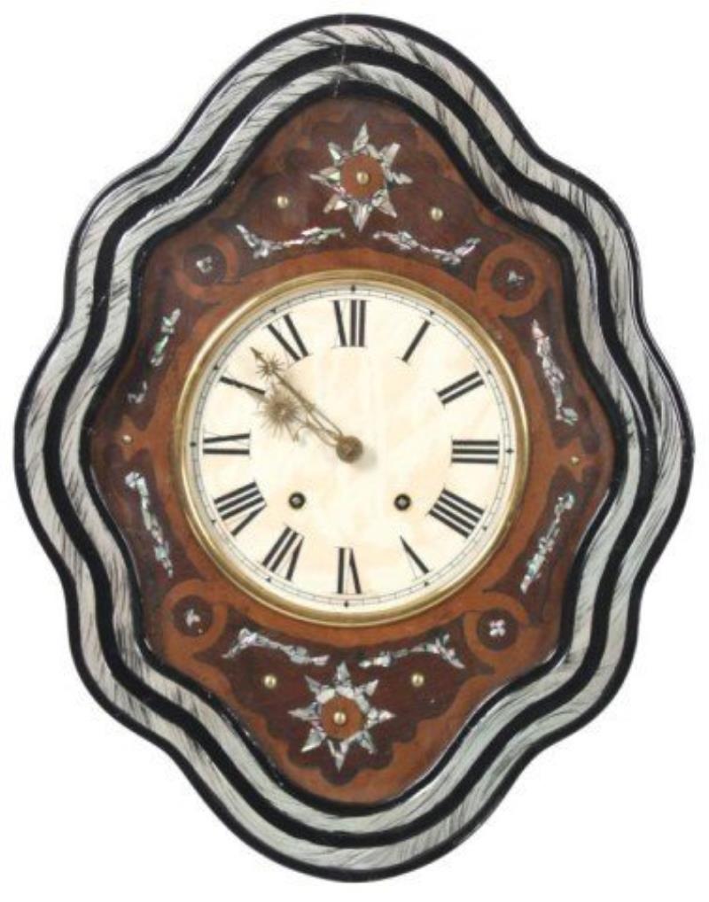 French BakerÂs Inlaid Wall Clock