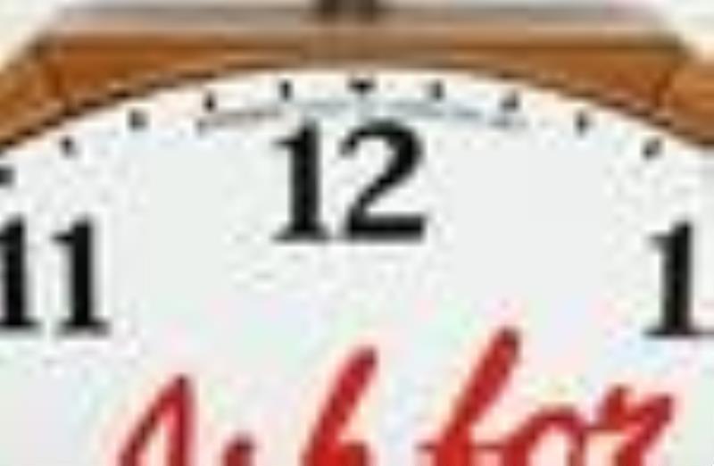 Ask For Labatt’s’ Porcelain Wood Framed Clock