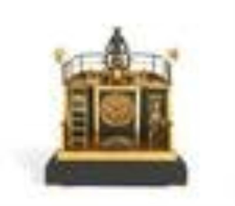 An Oswald Uhrenfabrik owl form rotating eye clock Price Guide