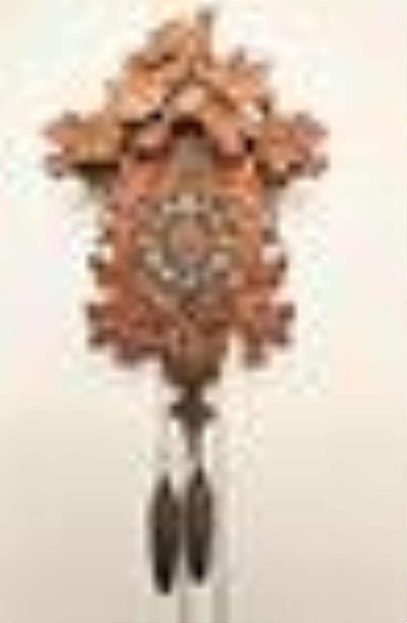 Black Walnut Trumpeter Cuckoo Clock