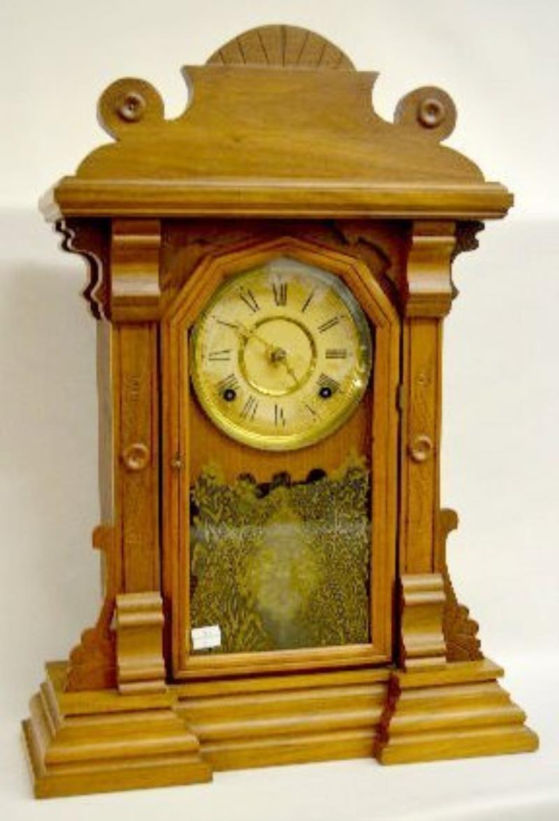 Farren Brothers Walnut Shelf Clock