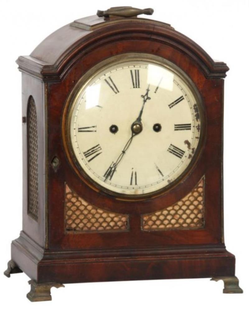 English Double Fusee Bracket Clock
