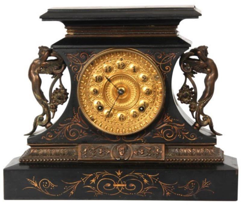 Ansonia Rosalind Iron Mantle Clock