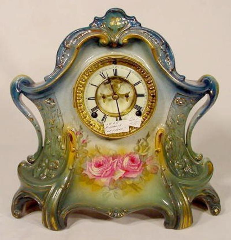 Ansonia La Layon Royal Bonn China Clock