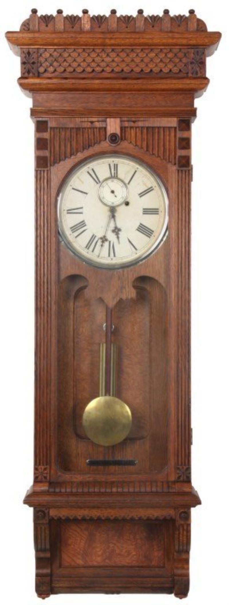 Gilbert Oak Wall Regulator No. 10