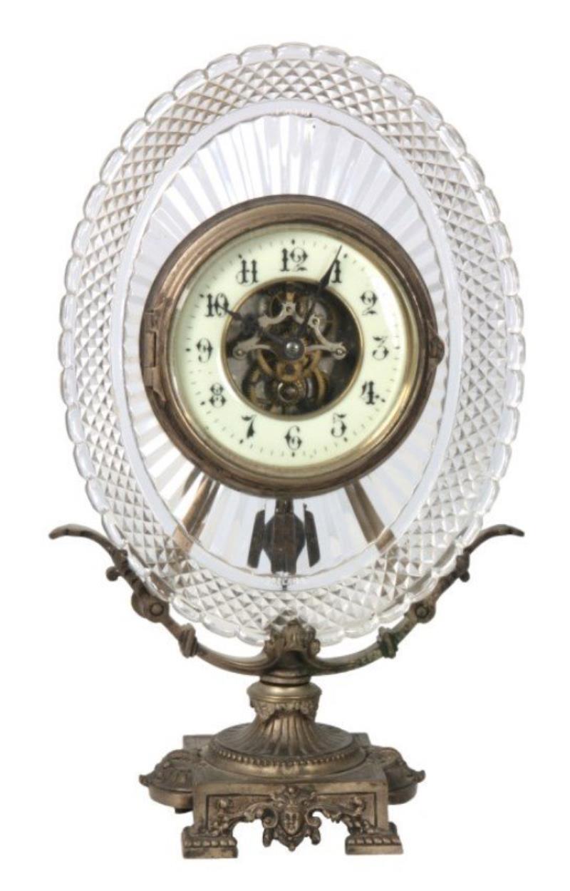 Forcot & Baccarat Crystal Bezel Clock