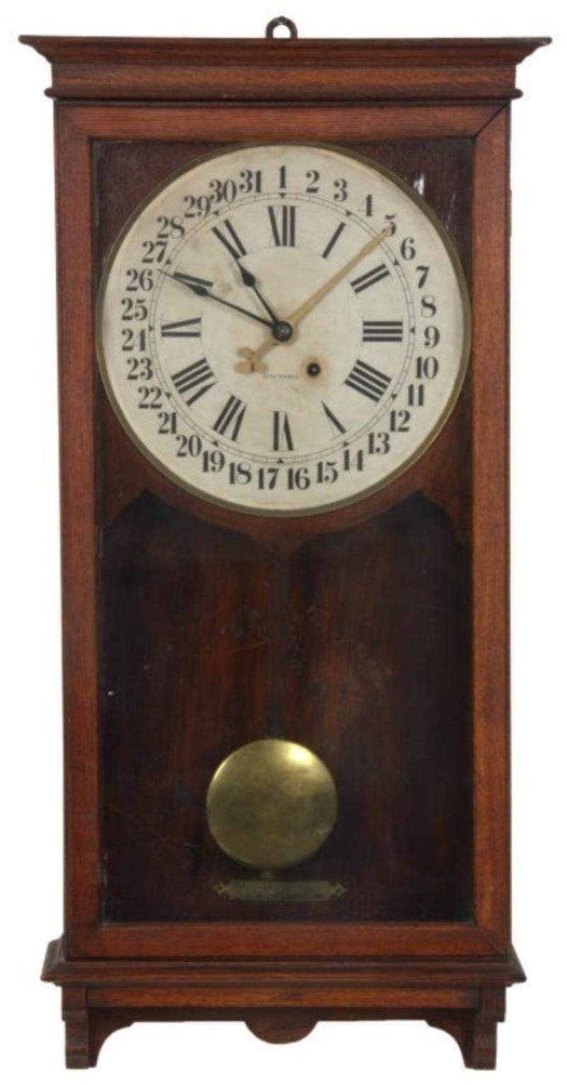 Seth Thomas Oak Calendar Wall Regulator