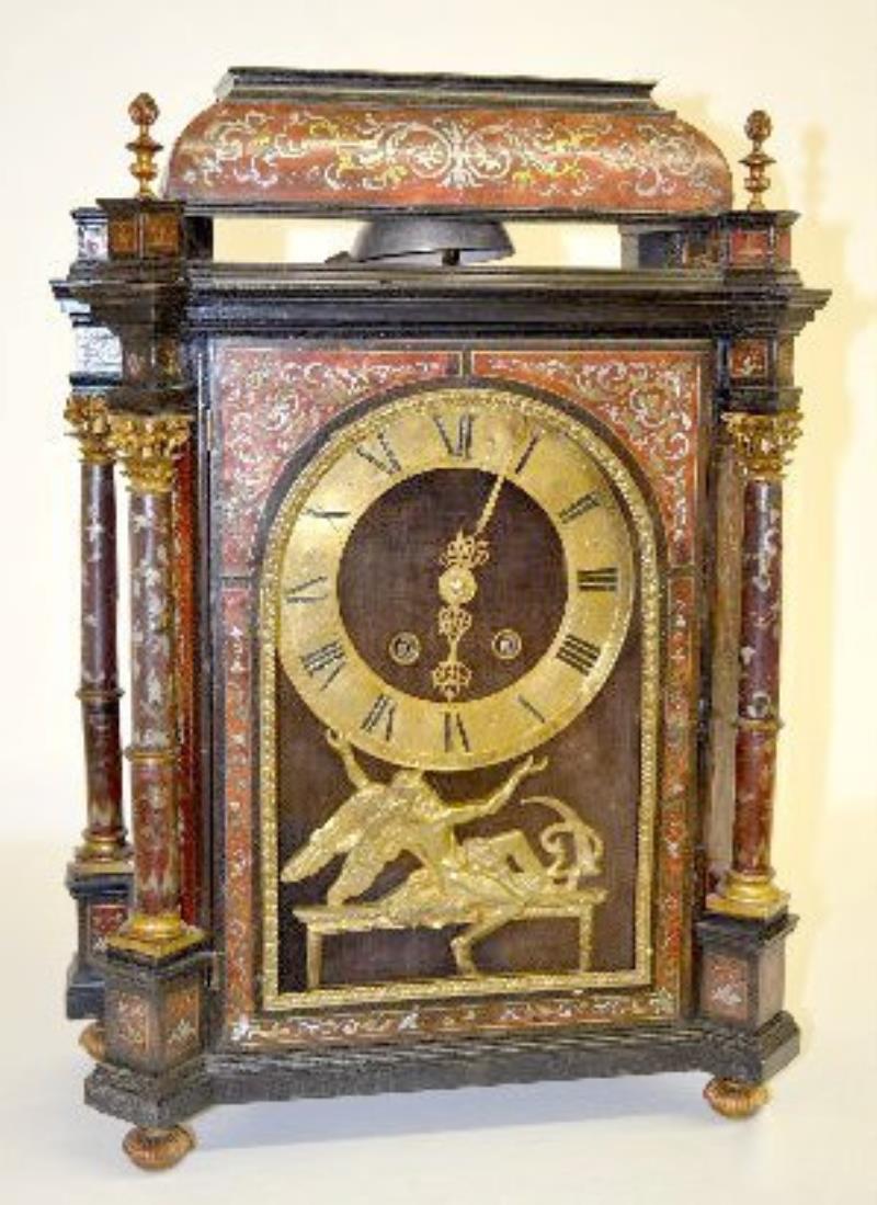 S. Marti Boulle Devotional Clock, Louis XIV Style