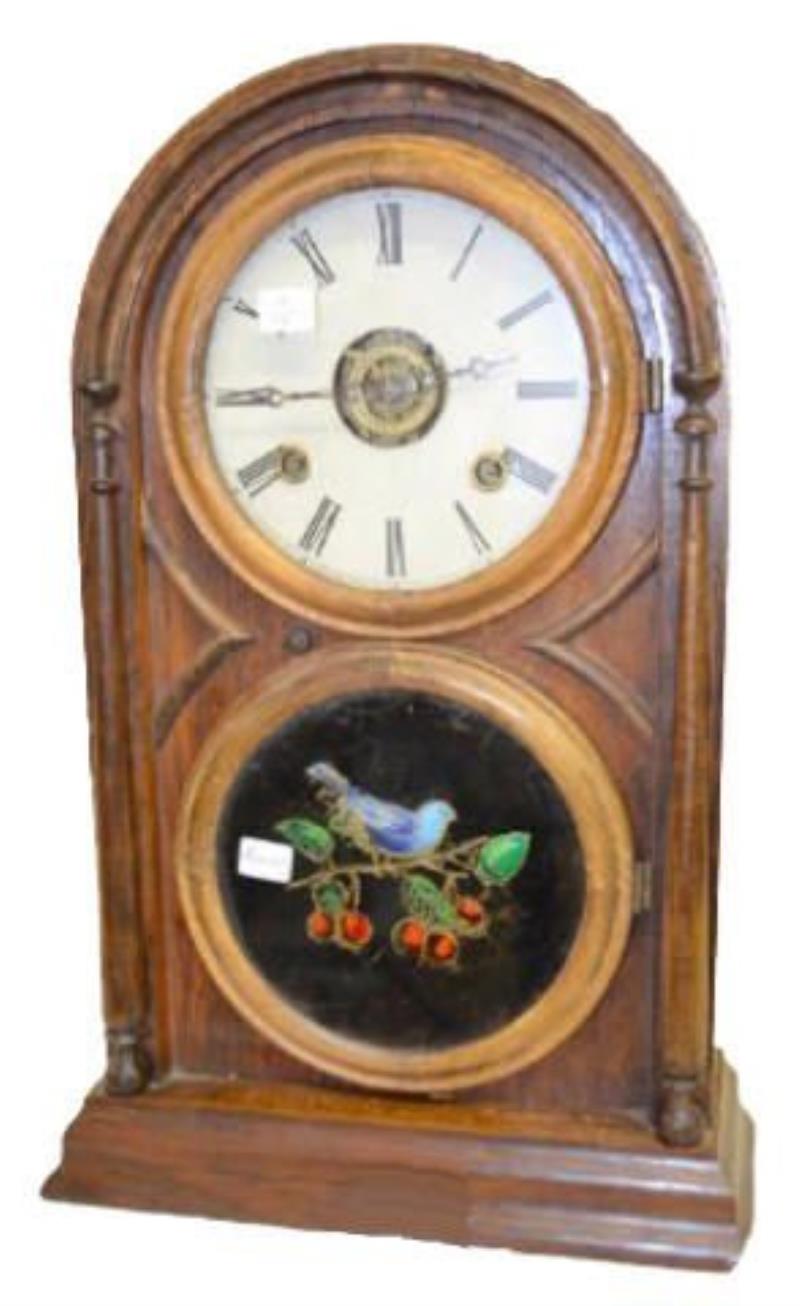 Atkins Rosewood Round Top Cottage Clock