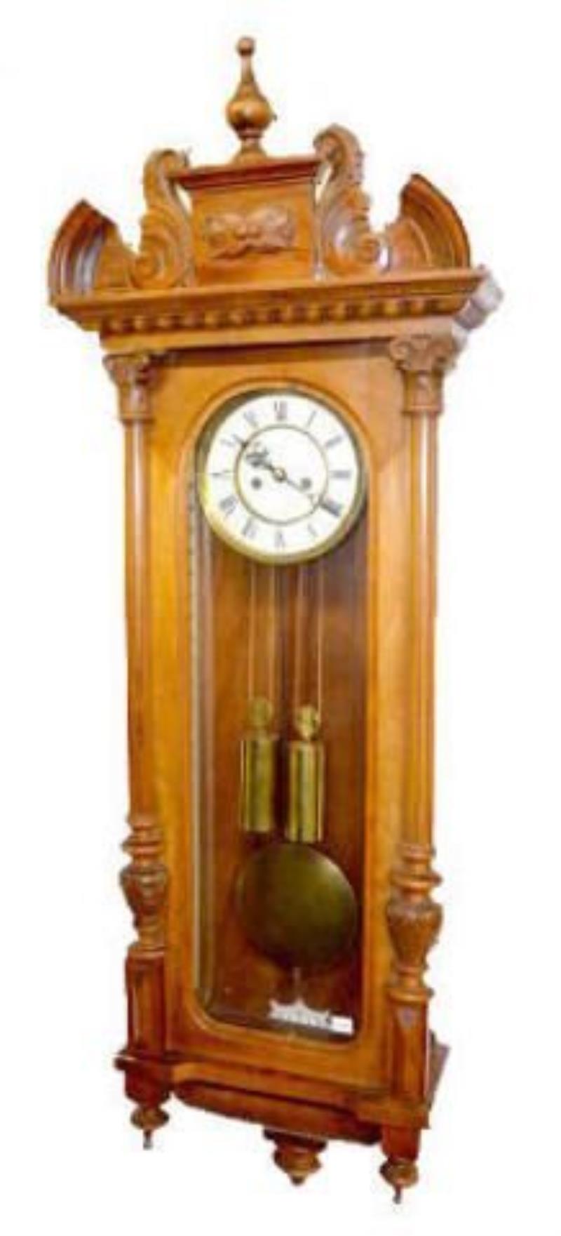 Gustav Becker 2 Weight Wall Regulator Clock