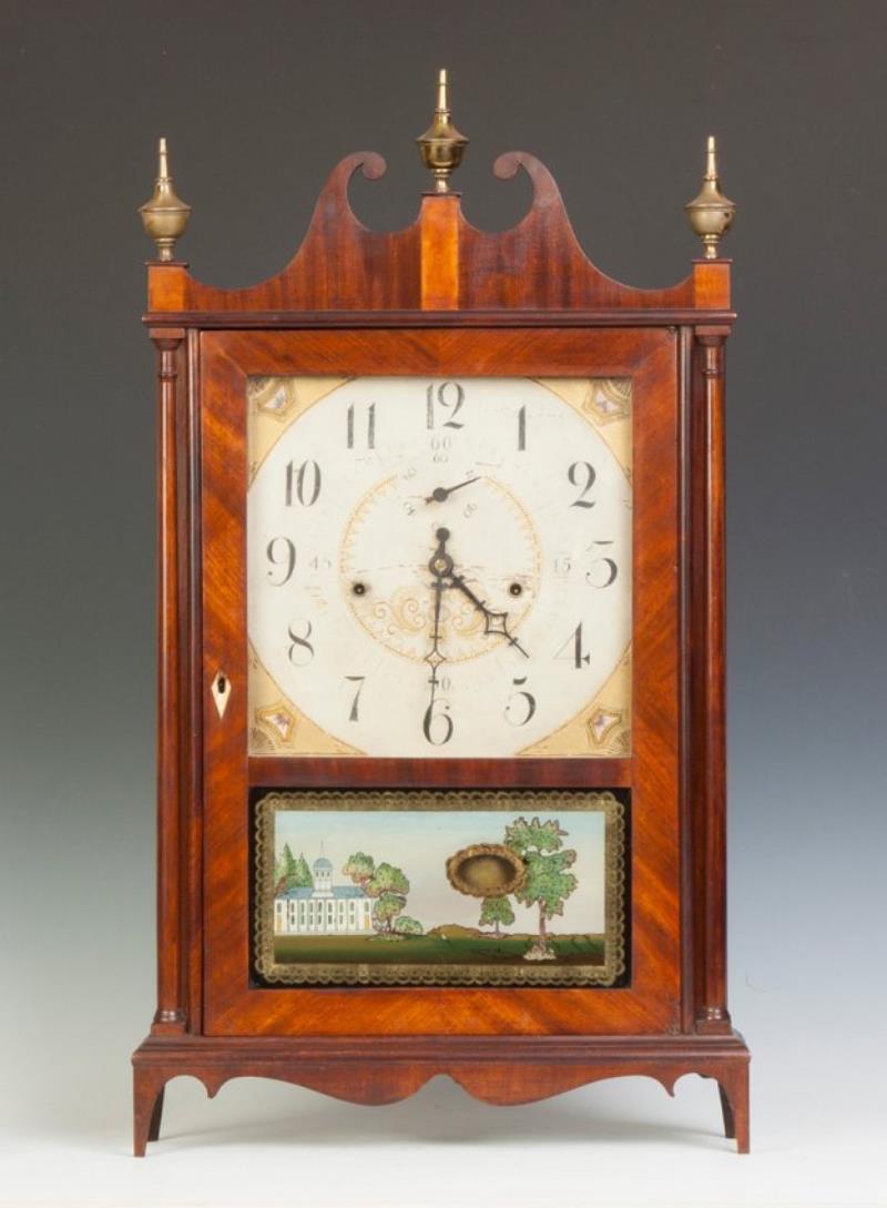 Seth Thomas Off Center Pillar & Scroll Clock