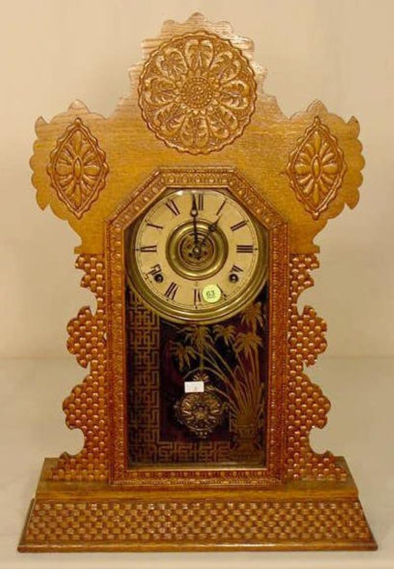 Ingraham Sapphire Oak Kitchen Clock